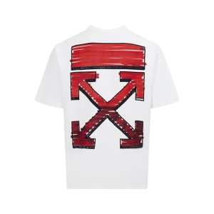 오프화이트(OFF-WHITE) 마커 워터컬러 반팔 티셔츠 의류