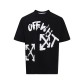 오프화이트(OFF-WHITE) 핸드 드로잉 레터링 반팔 티셔츠 의류