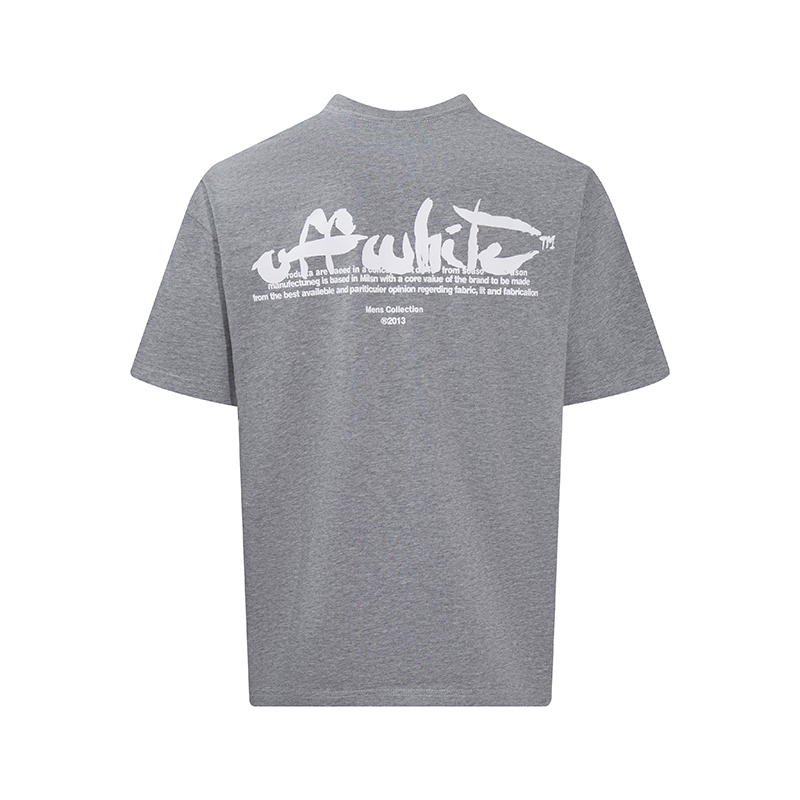 오프화이트(OFF-WHITE) 핸드 드로잉 레터링 반팔 티셔츠 의류