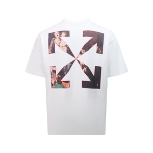 오프화이트(OFF-WHITE) 블러 오일 페인팅 반팔 티셔츠 의류