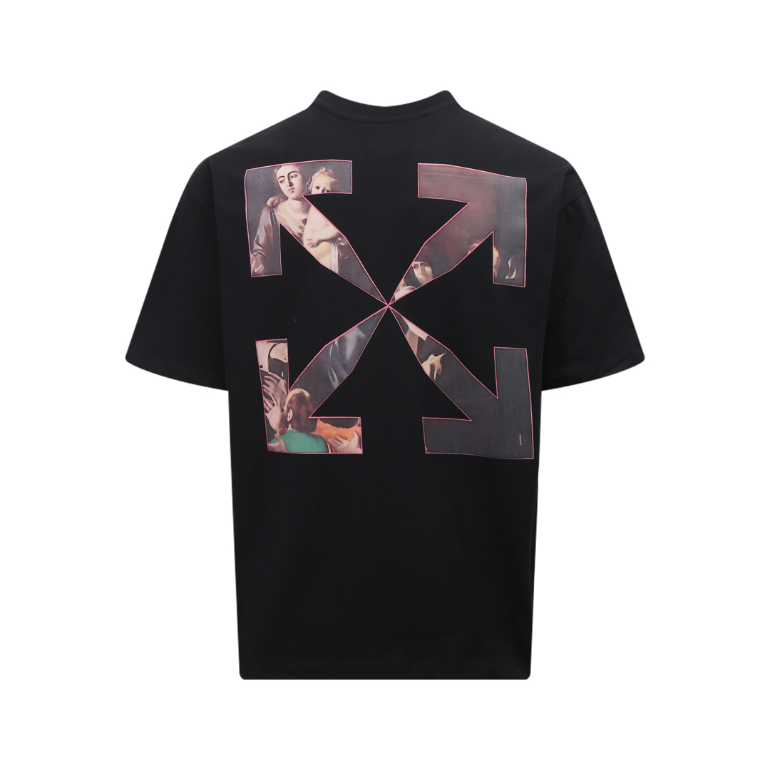 오프화이트(OFF-WHITE) 블러 오일 페인팅 반팔 티셔츠 의류