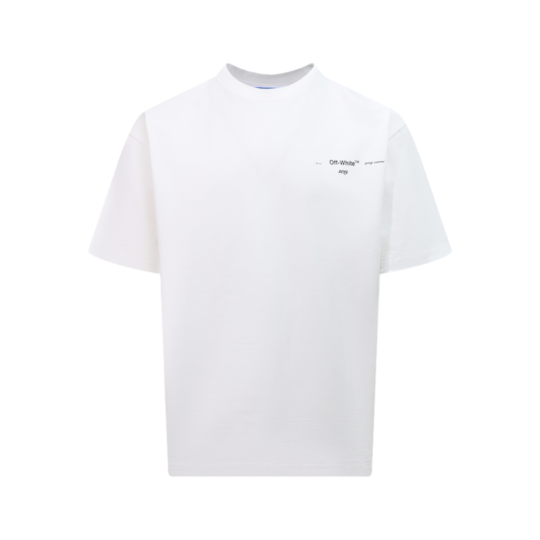 오프화이트(OFF-WHITE) 모네 보트 오일 페인팅 반팔 티셔츠 의류