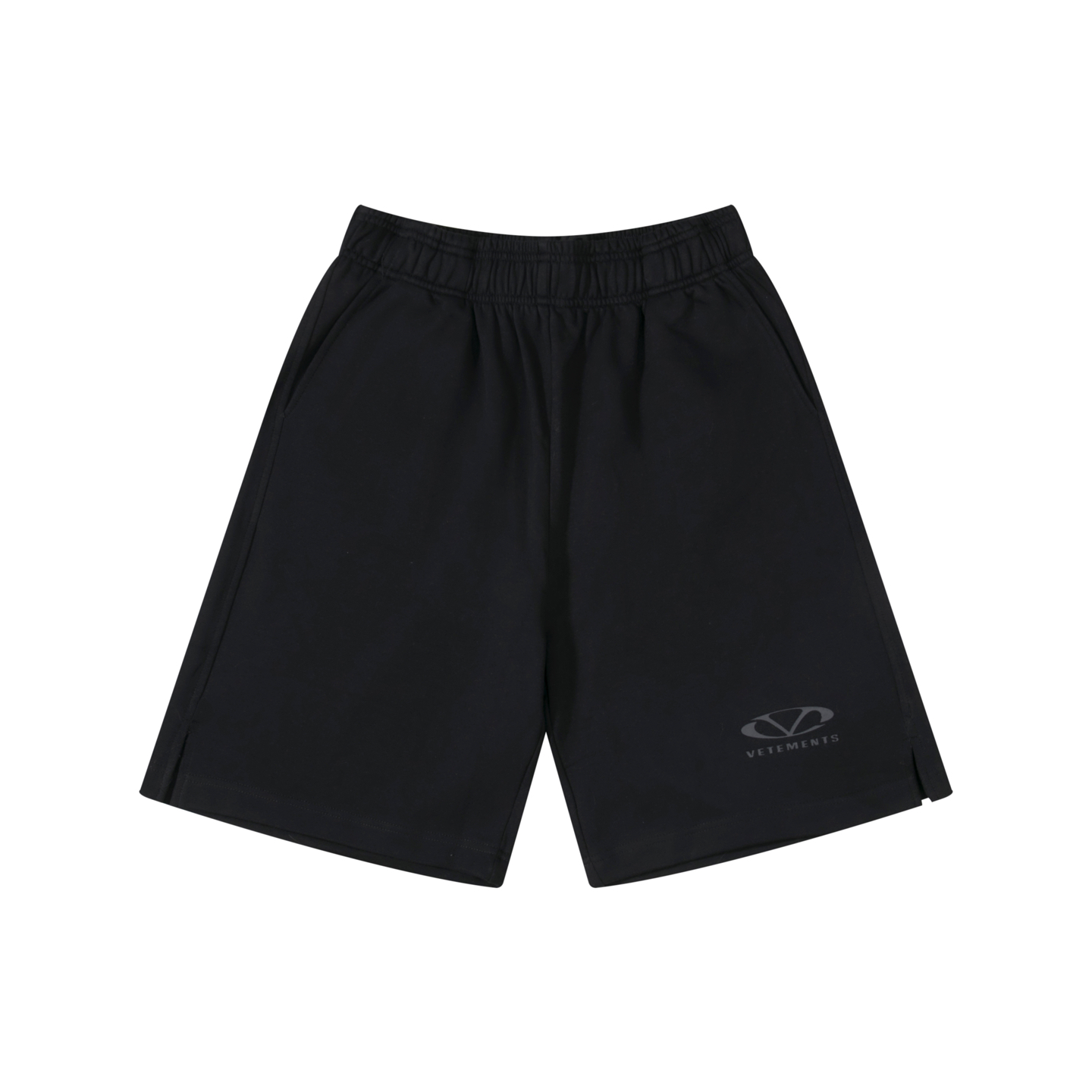 베트멍(VETEMENTS) 빅 로고 자수 슬릿 스웨트 쇼츠 의류