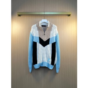 루이비통(LV) 레터링 자수 니트 집업 재킷 의류