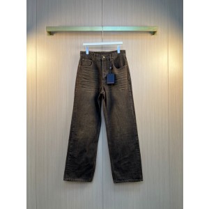 루이비통(LV) 로고 자수 포켓 데님 팬츠 의류