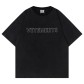 베트멍(VETEMENTS) 클래식 로고 자수 워싱 반팔 티셔츠 의류