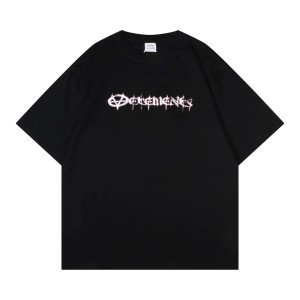 베트멍(VETEMENTS) 라이트닝 크랙 그래픽 반팔 티셔츠 의류