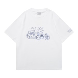 베트멍(VETEMENTS) 카툰 자동차 그래픽 반팔 티셔츠 의류