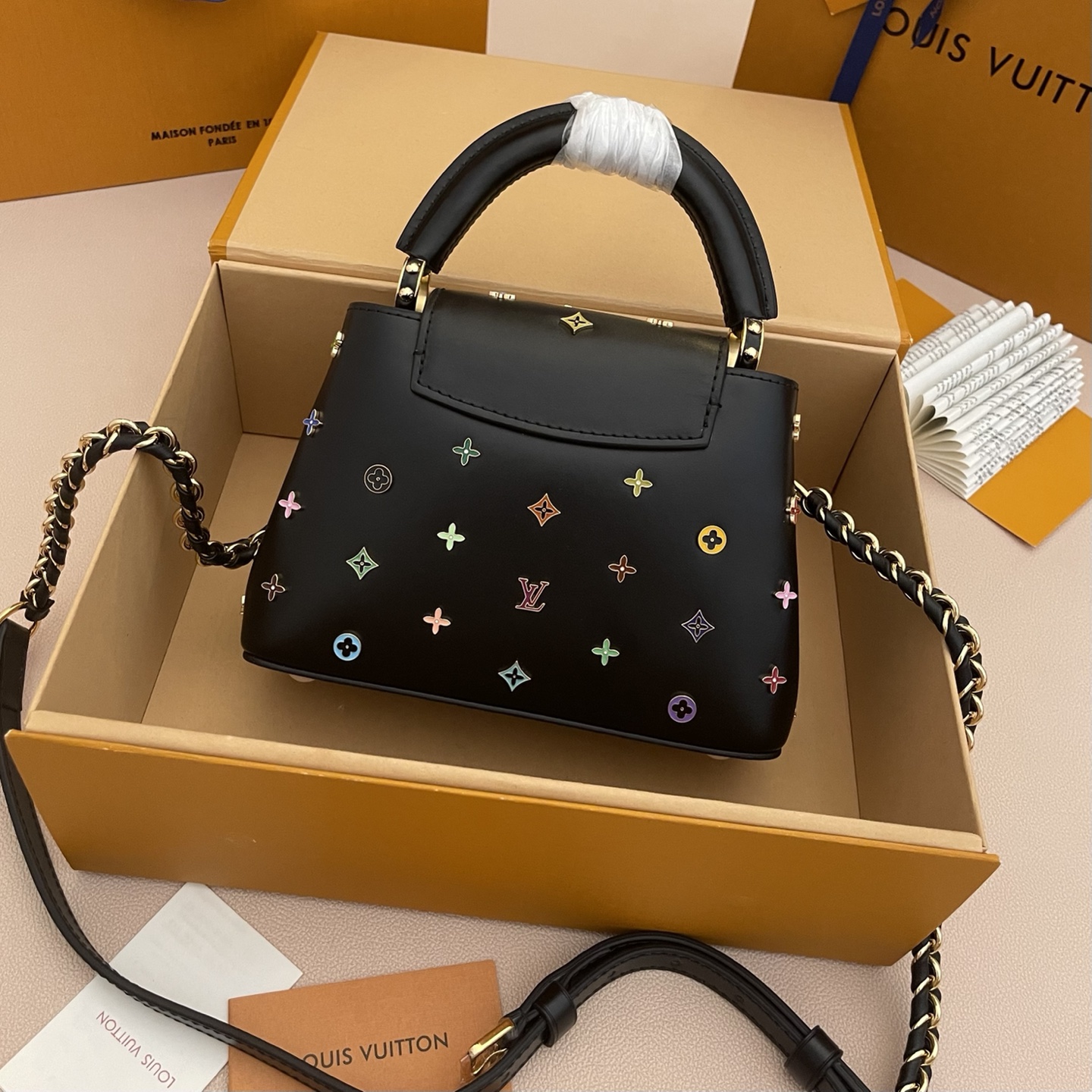 루이비통(LV) x 무라카미 다카시 카퓌신 CAPUCINES 핸드백 가방 미니