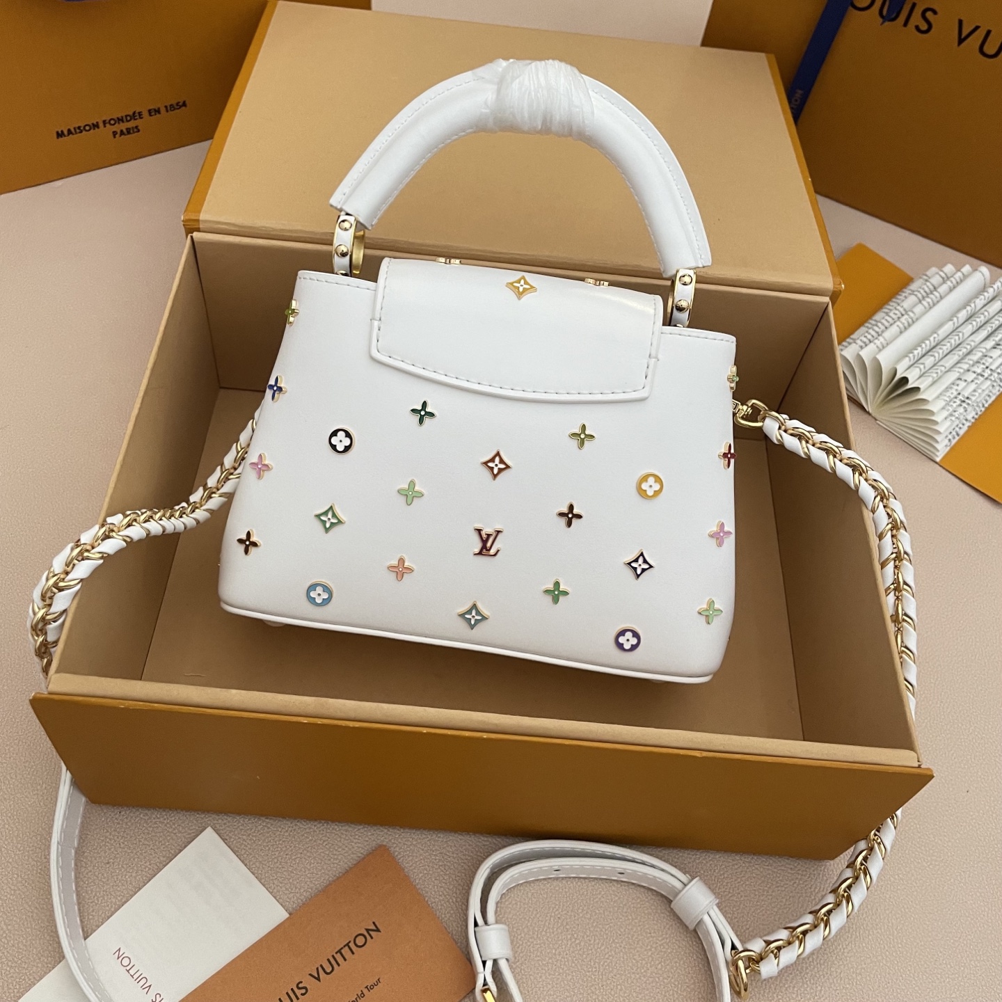 루이비통(LV) x 무라카미 다카시 카퓌신 CAPUCINES 핸드백 가방 미니