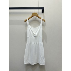 미우미우(MiuMiu) 핀턱 니트 슬립 원피스 의류