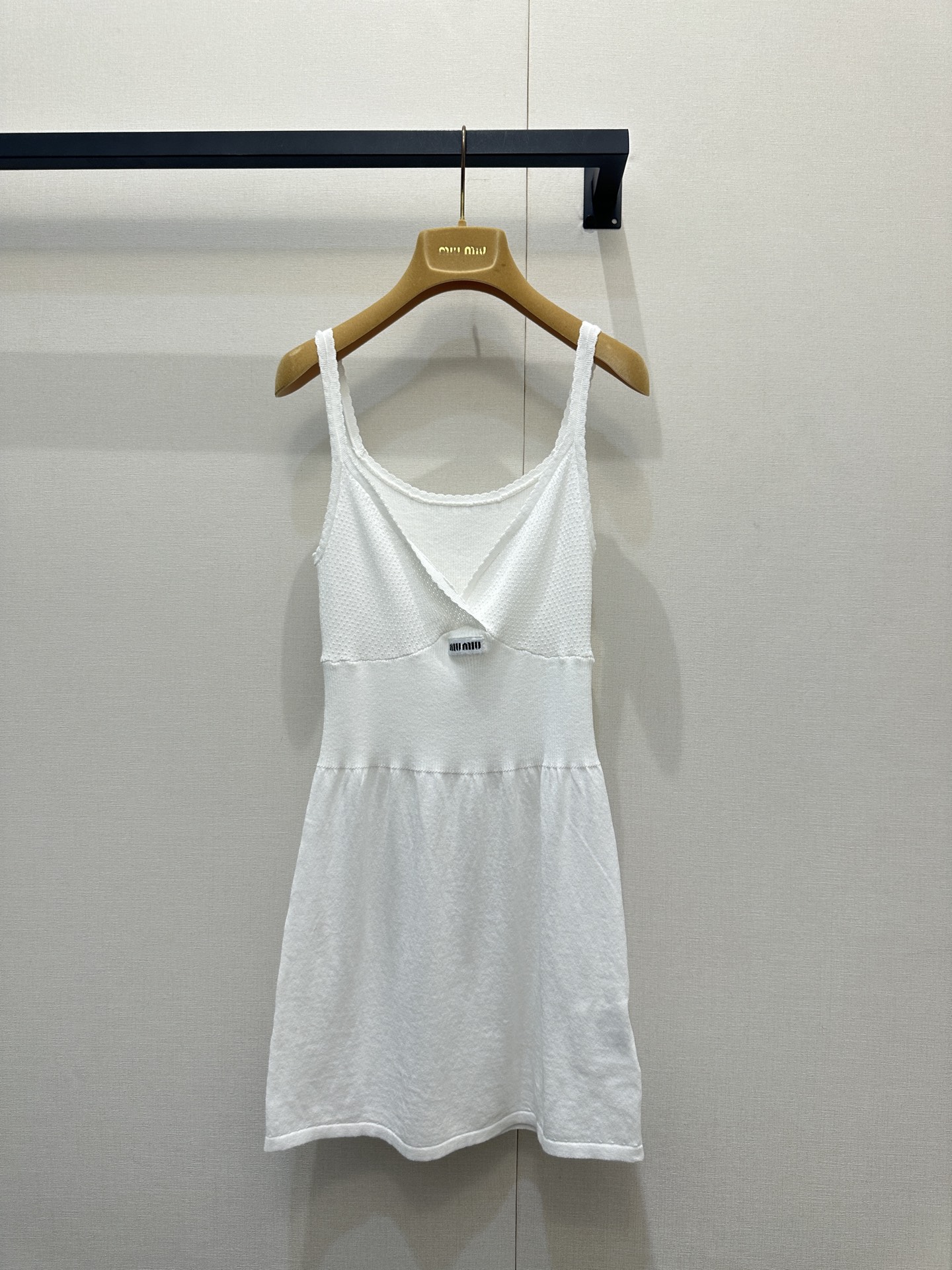 미우미우(MiuMiu) 핀턱 니트 슬립 원피스 의류