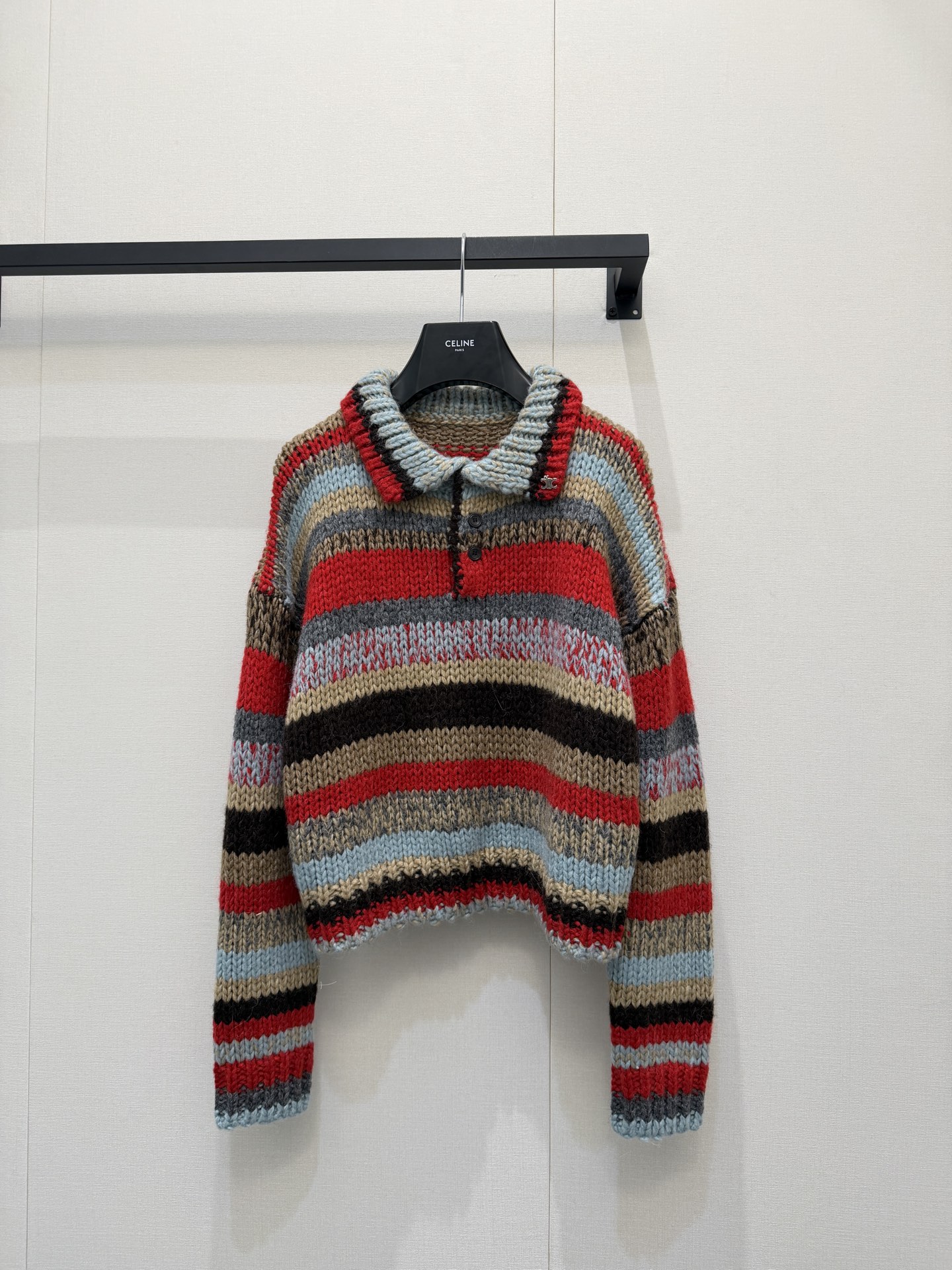 셀린느(Celine) 스트라이프 울 혼방 니트 의류