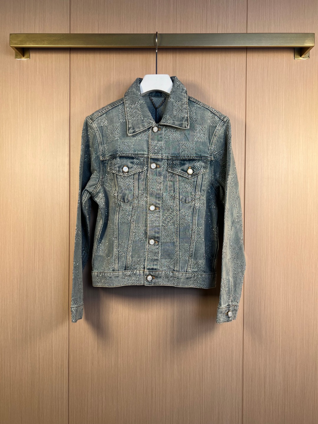 루이비통(LV) 다미에 핫픽스 크리스탈 데님 재킷 의류