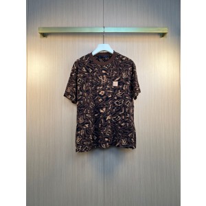 루이비통(LV) 레오파드 자카드 니트 반팔 티셔츠 의류