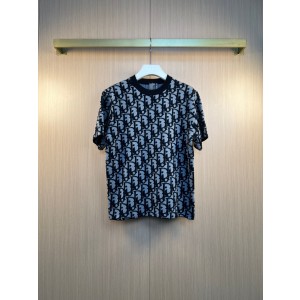 디올(DIOR) 홀스 이어 리미티드 자카드 로고 니트 반팔 티셔츠 의류