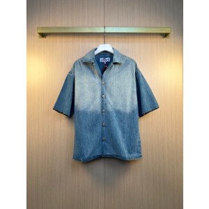 로에베(LOEWE) 아나그램 데님 반팔 셔츠 의류