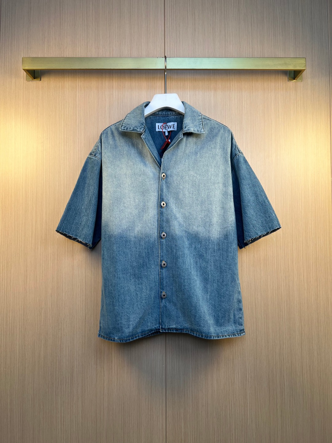 로에베(LOEWE) 아나그램 데님 반팔 셔츠 의류