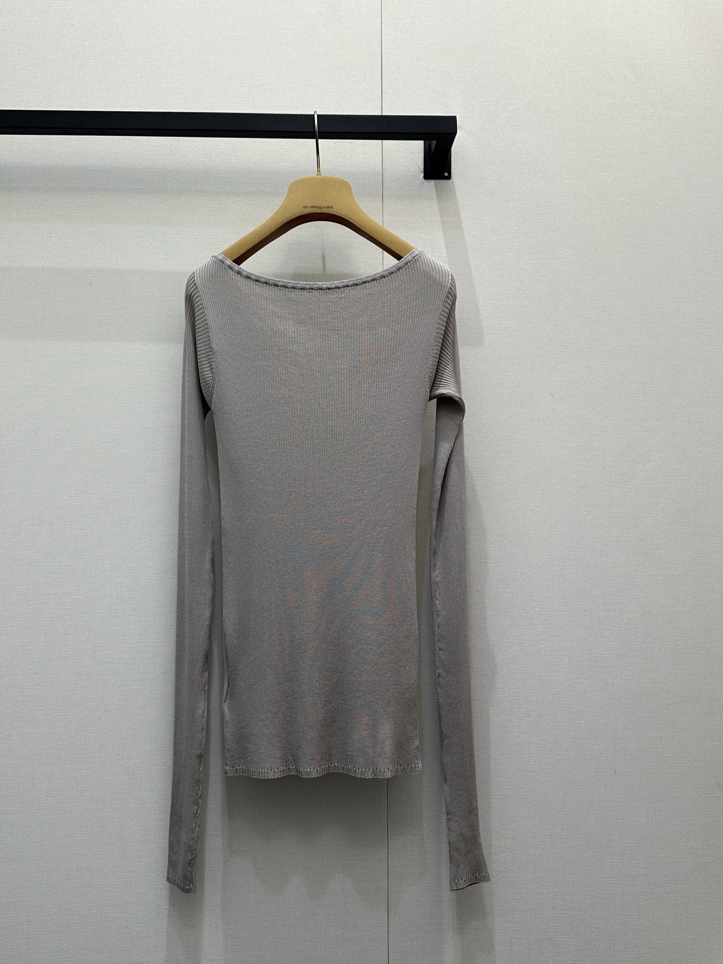 미우미우(MIU MIU) 실크 니트 롱슬리브 탑 의류