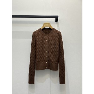 미우미우(MIU MIU) 케이블 니트 가디건 의류