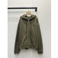 미우미우(MiuMiu) 올리브 멜란지 후드 집업 + 반바지 팬츠 셋업 세트 의류