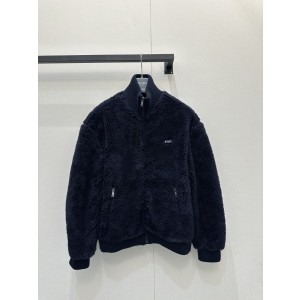 프라다(Prada) 로고 쉐르파 양털 플리스 자켓 재킷 의류