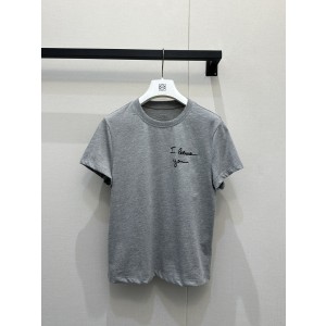 루이비통(LV) 로고 자수 반팔 티셔츠 의류