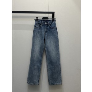 로에베(Loewe) 빈티지 하이웨이스트 데님 청바지 팬츠 의류