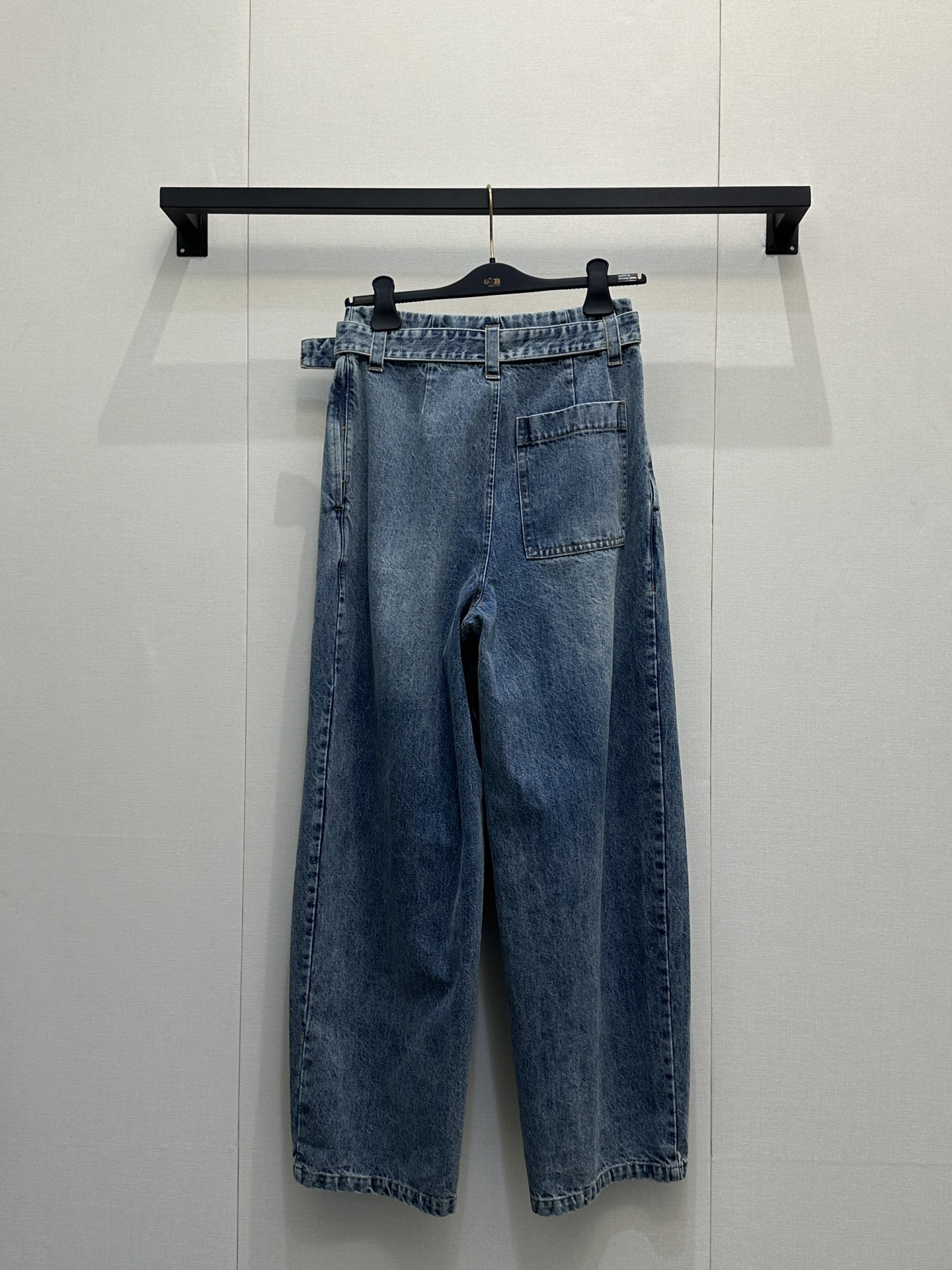 로에베(Loewe) 셔링 벨트 와이드 데님 팬츠 청바지 의류