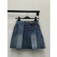 로에베(Loewe) 데님 플리츠 스커트 치마 의류