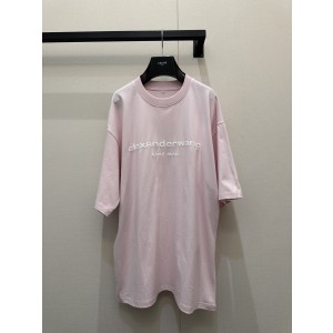 Alexander Wang 알렉산더 왕(AW) 입체 자수 로고 반팔 티셔츠 의류