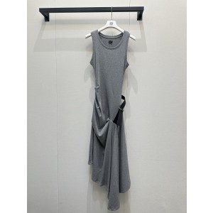 로에베(Loewe) 셔링 가죽 벨트 민소매 원피스 의류