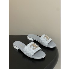 샤넬(CHANEL) 체인 퀼팅 플랫 슬리퍼 신발