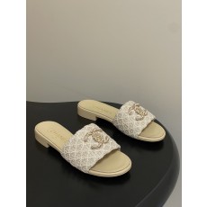 샤넬(CHANEL) 체인 퀼팅 플랫 슬리퍼 신발