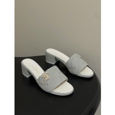 샤넬(CHANEL) 데님 힐 슬리퍼 신발