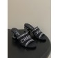 샤넬(Chanel) 더블C 수공예 쥬얼리 샌들 슬리퍼 신발 7cm