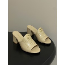 샤넬(Chanel) 퀼팅 더블C 태슬 샌들 슬리퍼 신발 7cm