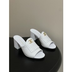 샤넬(Chanel) 퀼팅 더블C 태슬 샌들 슬리퍼 신발 7cm
