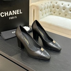 샤넬(Chanel) 뉴 시즌 더블C 배색 슬링백 힐 구두 신발 9cm