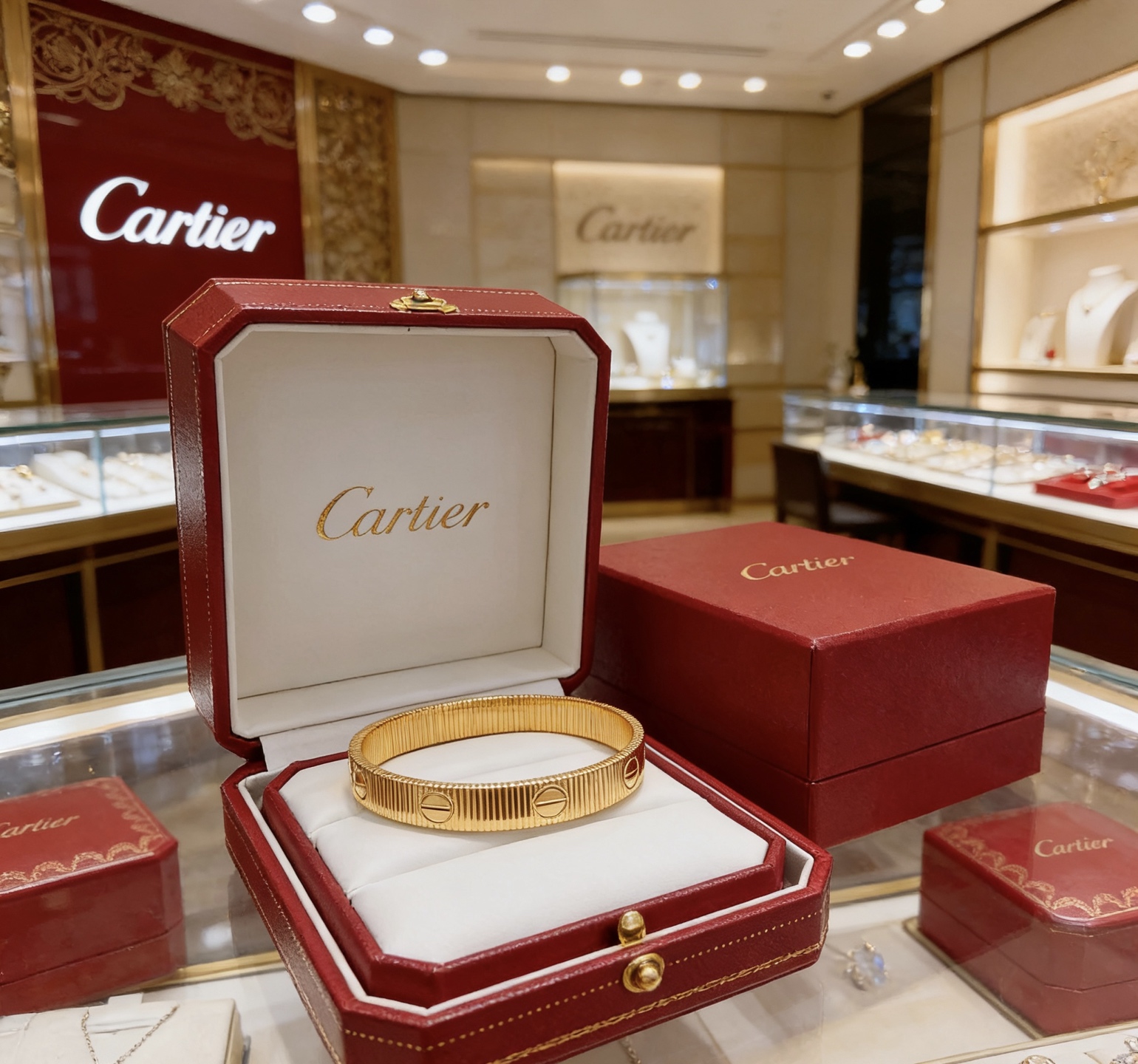 까르띠에(Cartier) 링 모티브 뱅글 팔찌 악세사리