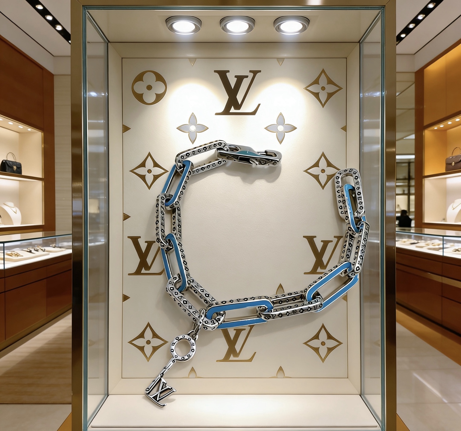 루이비통(LV) 쿠바 체인 팔찌 악세사리