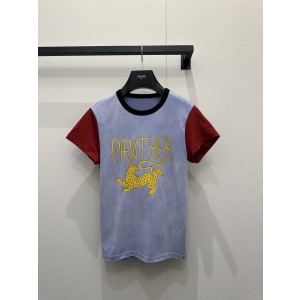 발렌티노(Valentino) 레오파드 위트 로고 반팔 티셔츠 의류