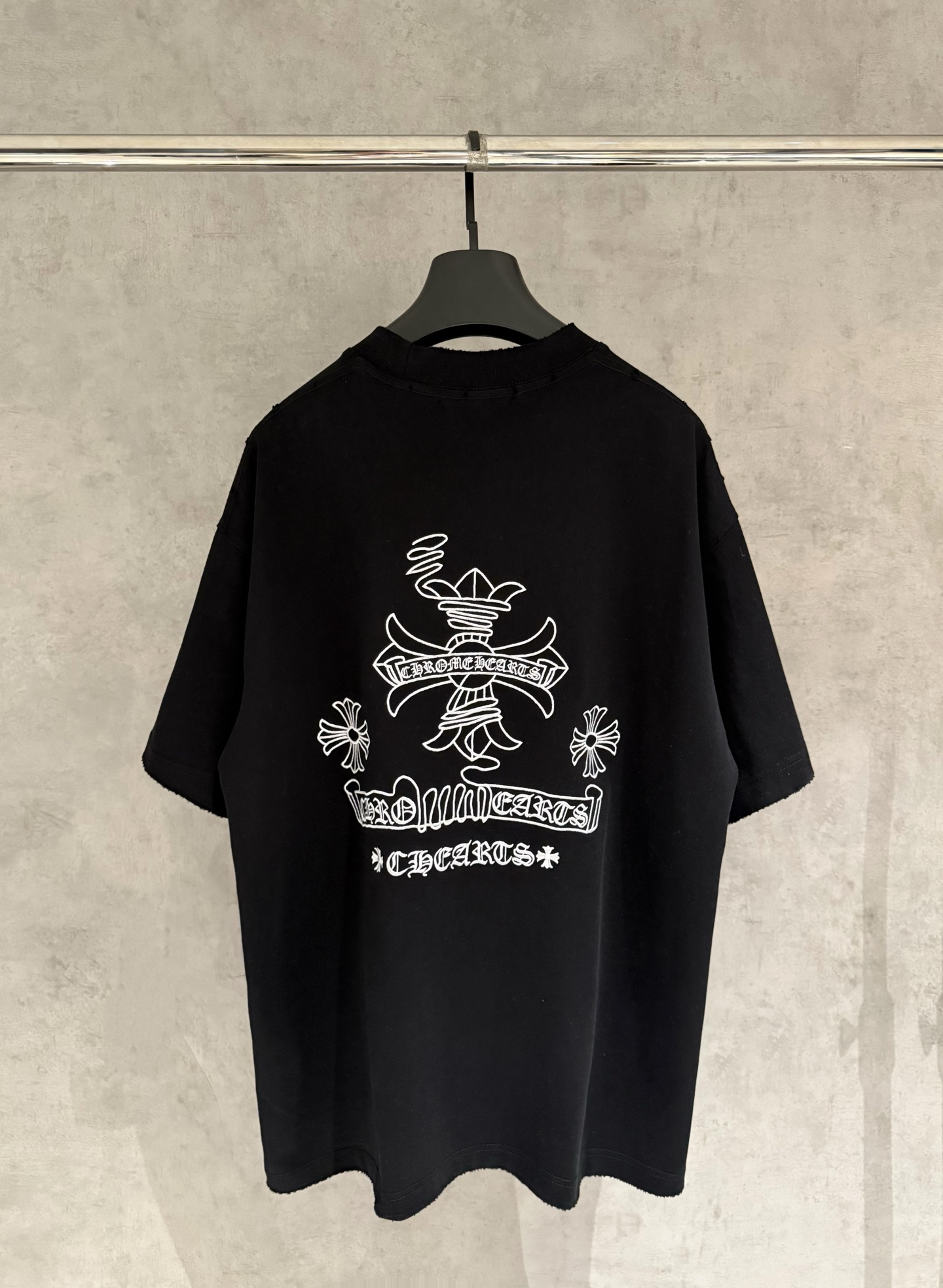 크롬하츠(CHROME HEARTS) 자수 반팔 티셔츠 의류