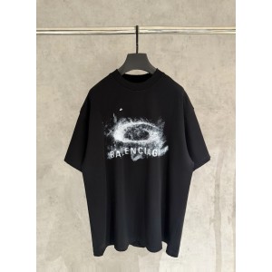 발렌시아가(BALENCIAGA) 프린트 반팔 티셔츠 의류