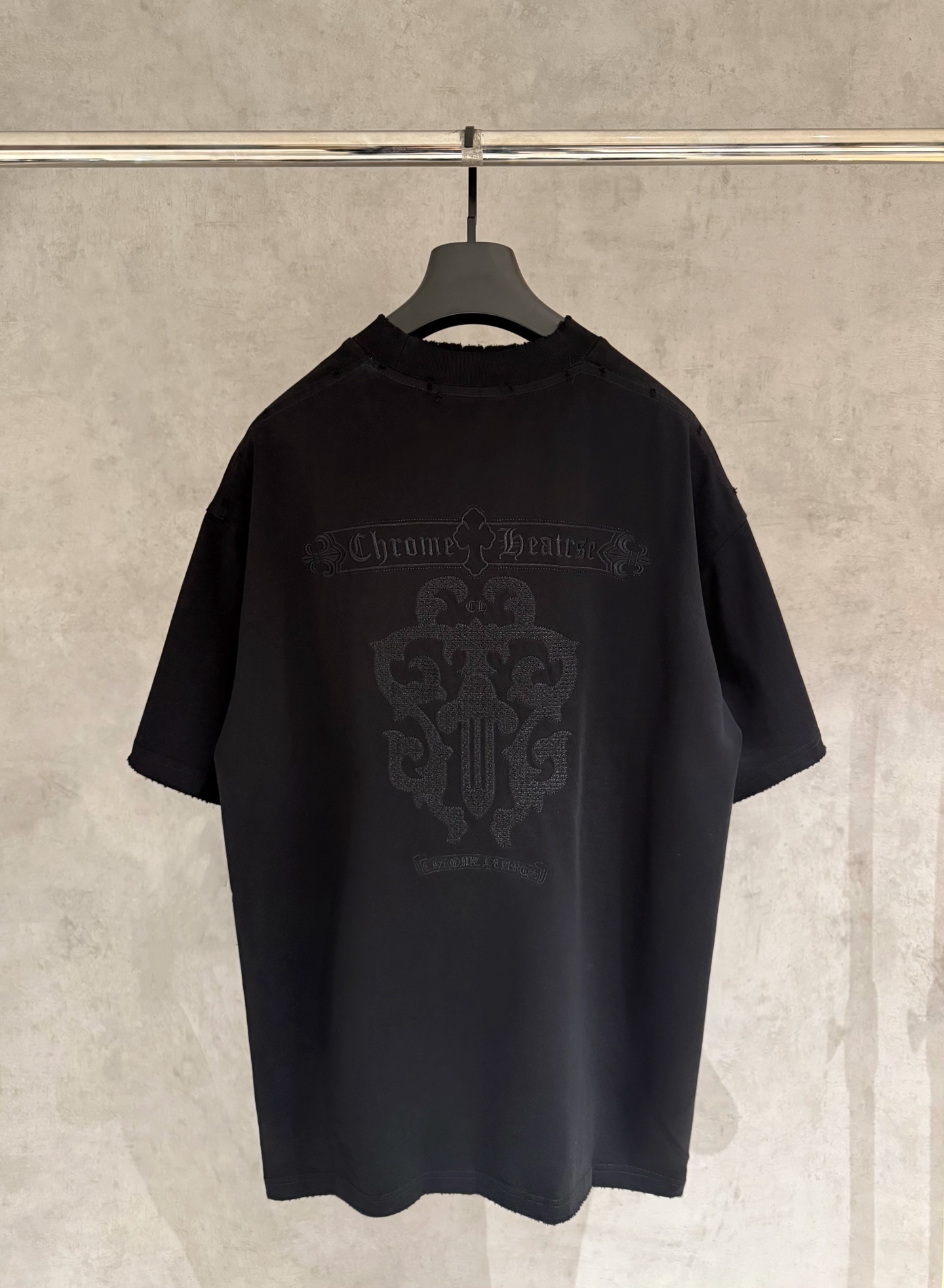 크롬하츠(CHROME HEARTS) 자수 반팔 티셔츠 의류