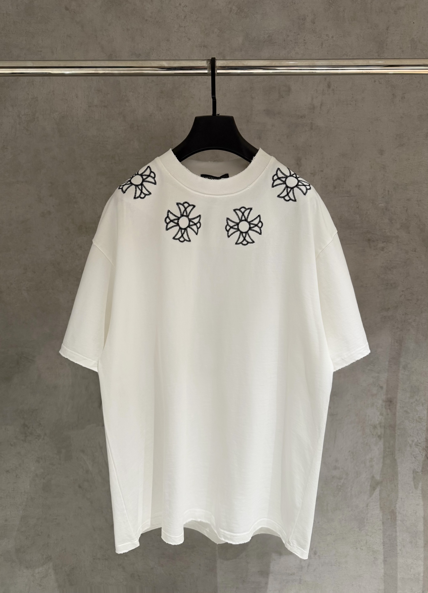 크롬하츠(CHROME HEARTS) 자수 반팔 티셔츠 의류