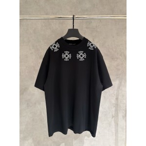 크롬하츠(CHROME HEARTS) 자수 반팔 티셔츠 의류