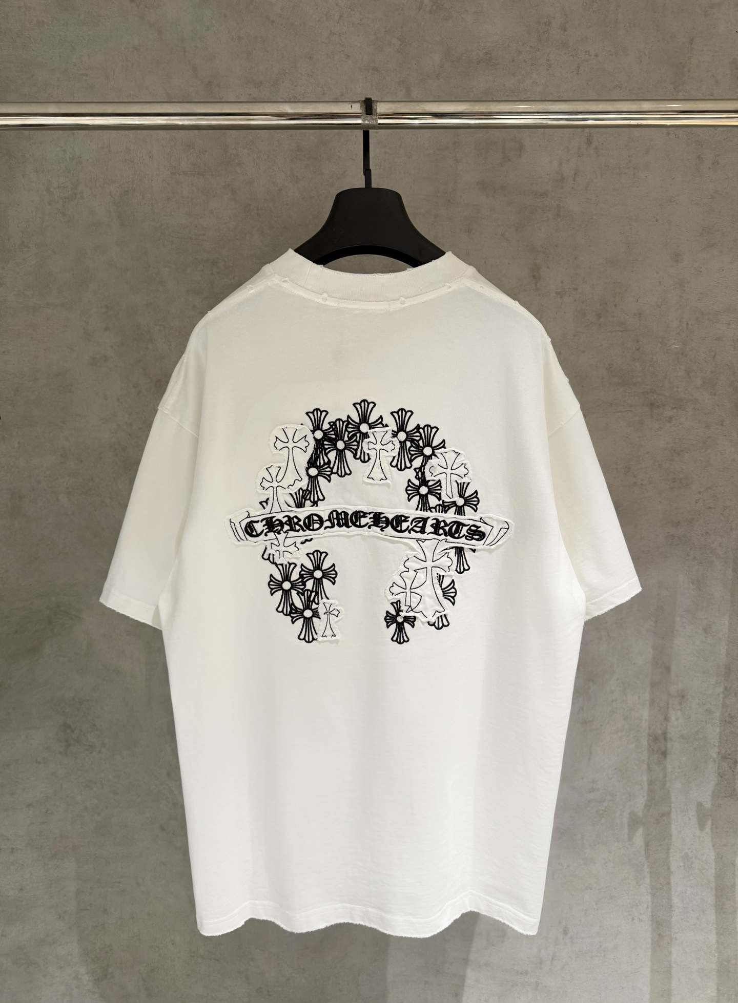 크롬하츠(CHROME HEARTS) 자수 반팔 티셔츠 의류