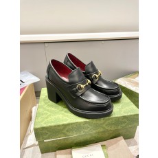 GUCCI 구찌 벌 포인트 홀스빗 플랫폼 로퍼 구두 신발