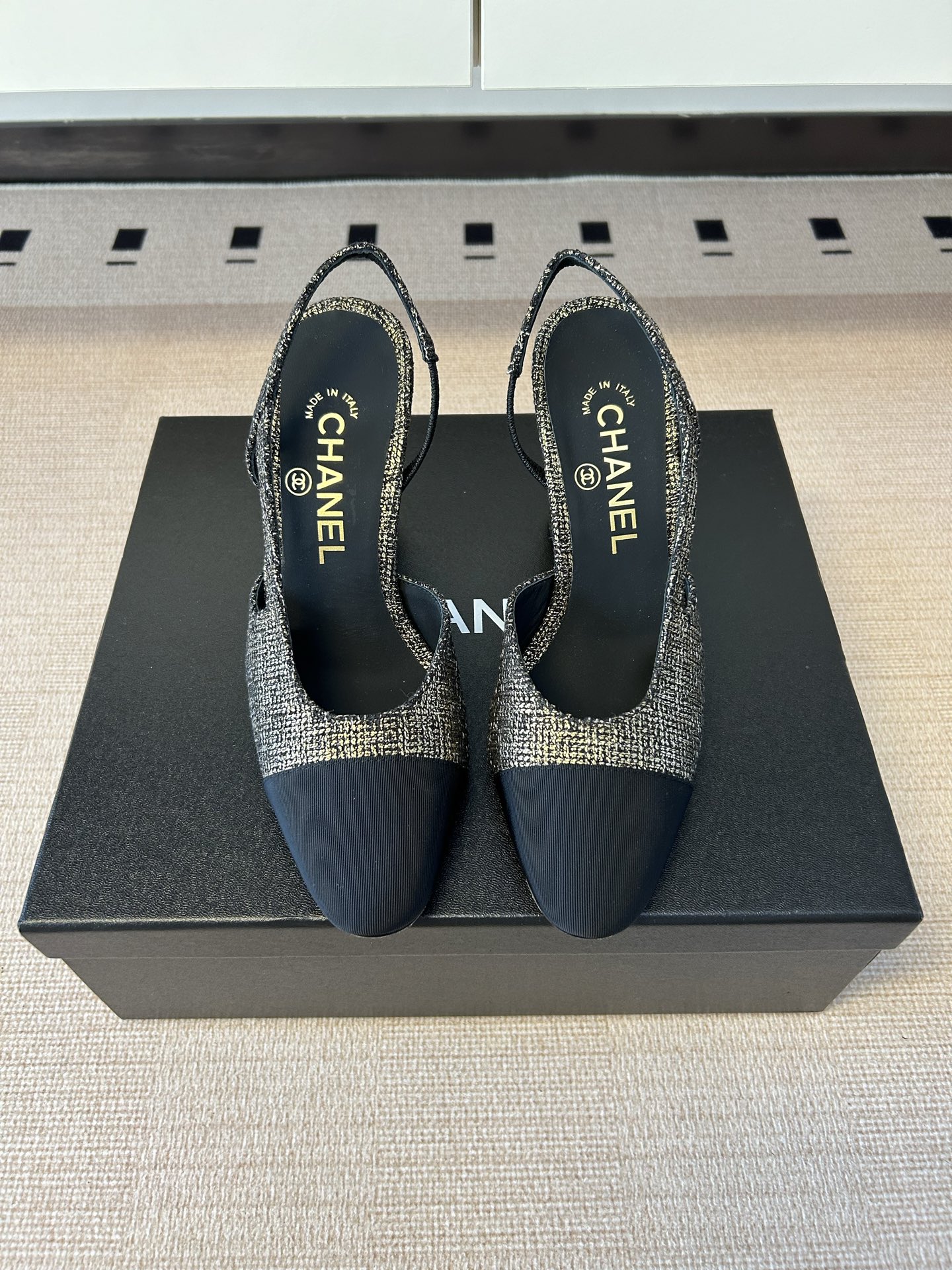 Chanel 샤넬 신상 슬링백 & 발레리나 시리즈 샌들 힐 구두 신발 9cm